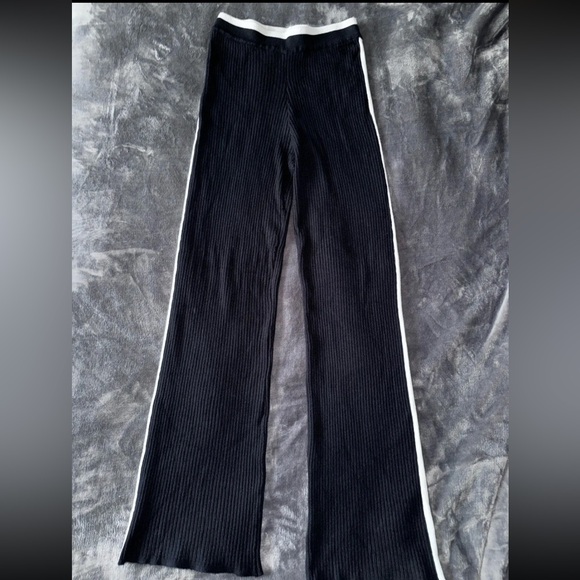 4th and Reckless ribbed knit SET top and bottom XS black and white SUPER SOFT - Picture 4 of 16